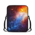 Fiery Universe Nebula Galaxy Space Print Rectangular Crossbody Bag