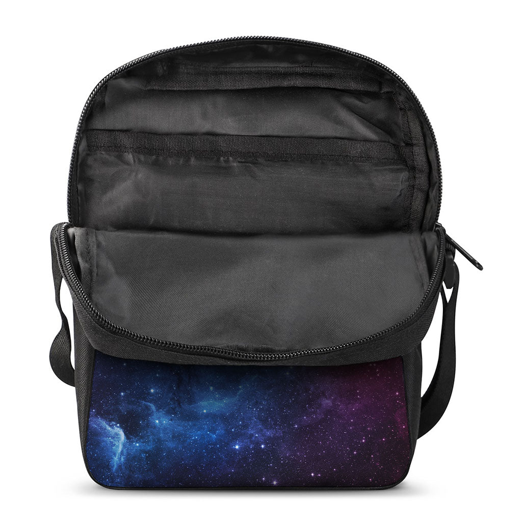 Fiery Universe Nebula Galaxy Space Print Rectangular Crossbody Bag