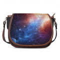 Fiery Universe Nebula Galaxy Space Print Saddle Bag