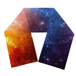 Fiery Universe Nebula Galaxy Space Print Scarf