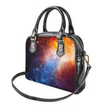 Fiery Universe Nebula Galaxy Space Print Shoulder Handbag