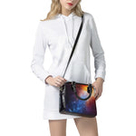 Fiery Universe Nebula Galaxy Space Print Shoulder Handbag