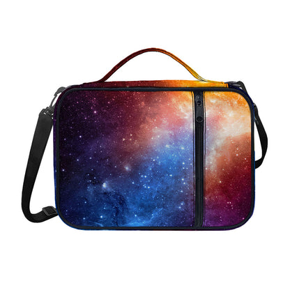 Fiery Universe Nebula Galaxy Space Print Shoulder Strap Bible Bag