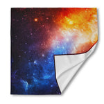 Fiery Universe Nebula Galaxy Space Print Silk Bandana