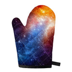 Fiery Universe Nebula Galaxy Space Print Single Oven Mitt