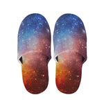 Fiery Universe Nebula Galaxy Space Print Slippers