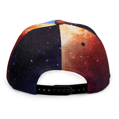 Fiery Universe Nebula Galaxy Space Print Snapback Cap
