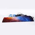 Fiery Universe Nebula Galaxy Space Print Sports Towel