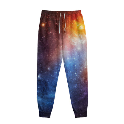 Fiery Universe Nebula Galaxy Space Print Sweatpants