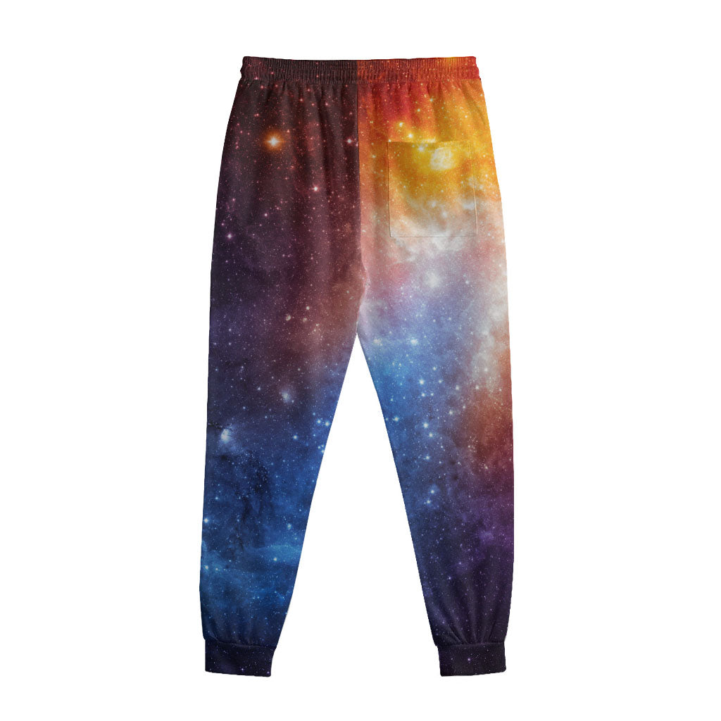 Fiery Universe Nebula Galaxy Space Print Sweatpants