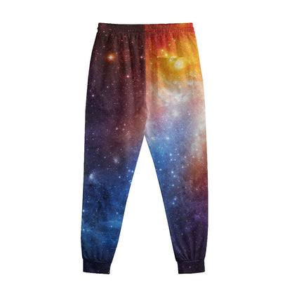 Fiery Universe Nebula Galaxy Space Print Sweatpants