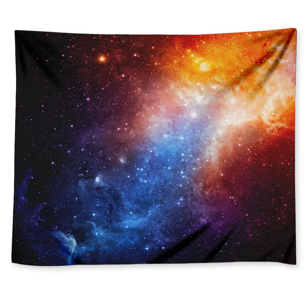 Fiery Universe Nebula Galaxy Space Print Tapestry