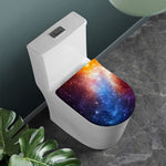 Fiery Universe Nebula Galaxy Space Print Toilet Lid Cover