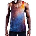 Fiery Universe Nebula Galaxy Space Print Training Tank Top