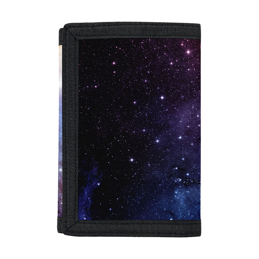 Fiery Universe Nebula Galaxy Space Print Trifold Wallet