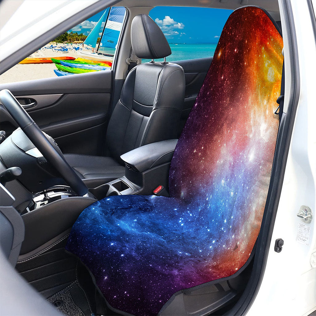 Fiery Universe Nebula Galaxy Space Print Waterproof Car Seat Cover