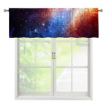Fiery Universe Nebula Galaxy Space Print Window Valance