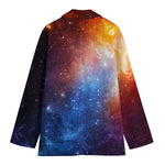 Fiery Universe Nebula Galaxy Space Print Women's Blazer