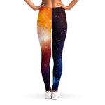 Fiery Universe Nebula Galaxy Space Print Women's Leggings