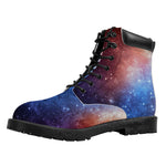 Fiery Universe Nebula Galaxy Space Print Work Boots