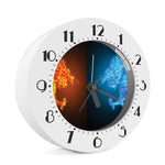 Fire And Ice Dragons Print Alarm Clock
