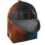 Fire And Ice Dragons Print Backpack