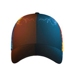 Fire And Ice Dragons Print Baseball Cap
