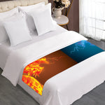 Fire And Ice Dragons Print Bed Runner