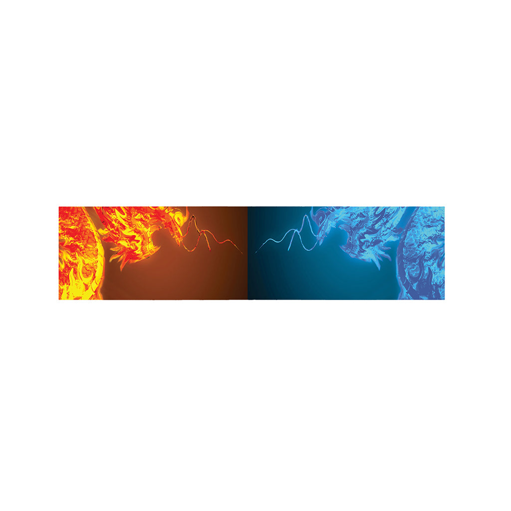 Fire And Ice Dragons Print Bed Runner