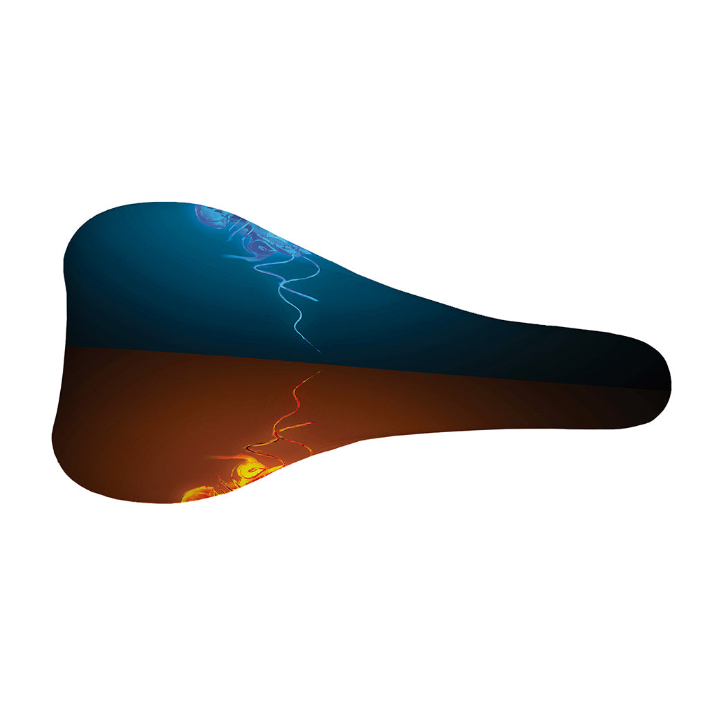 Fire And Ice Dragons Print Bicycle Seat Cover