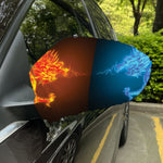 Fire And Ice Dragons Print Car Side Mirror Covers