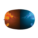Fire And Ice Dragons Print Car Side Mirror Covers