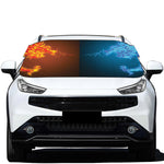 Fire And Ice Dragons Print Car Windshield Snow Cover