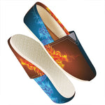 Fire And Ice Dragons Print Casual Shoes