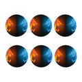 Fire And Ice Dragons Print Coaster Set