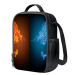 Fire And Ice Dragons Print Crossbody Lunch Bag