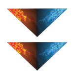 Fire And Ice Dragons Print Dog Bandana
