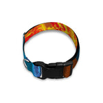 Fire And Ice Dragons Print Dog Collar