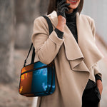 Fire And Ice Dragons Print Double Strap Bible Bag