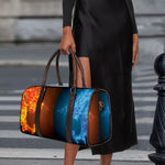 Fire And Ice Dragons Print Duffle Bag