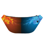 Fire And Ice Dragons Print Fanny Pack
