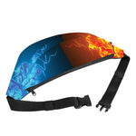 Fire And Ice Dragons Print Fanny Pack