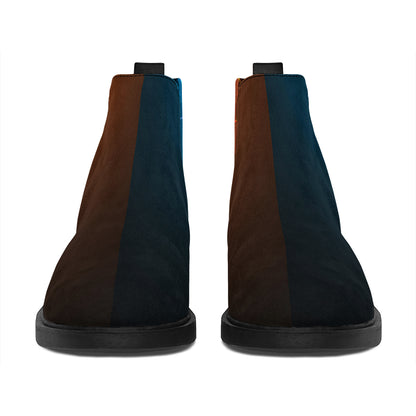 Fire And Ice Dragons Print Flat Ankle Boots