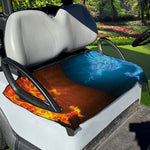 Fire And Ice Dragons Print Golf Cart Seat Cover