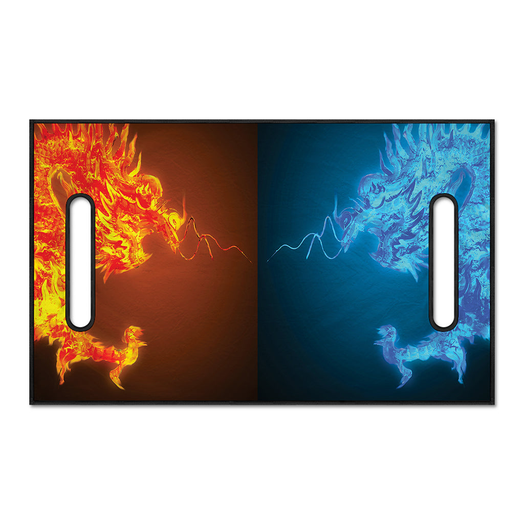 Fire And Ice Dragons Print Golf Cart Seat Cover