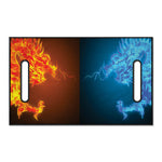 Fire And Ice Dragons Print Golf Cart Seat Cover