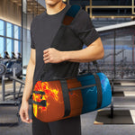Fire And Ice Dragons Print Gym Bag