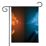 Fire And Ice Dragons Print House Flag