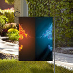 Fire And Ice Dragons Print House Flag