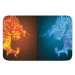 Fire And Ice Dragons Print Indoor Door Mat